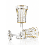 طقم Glass دايموند خطوط مدهب 6 قطع - Image 2