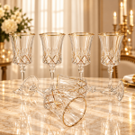 طقم Glass اوبرا مدهب كريستال بوهيمي