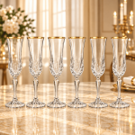 طقم Glass اوبراطويل شفة دهب كريستال بوهيمي